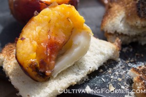 Brie and grilled peaches #cultivatingfoodies