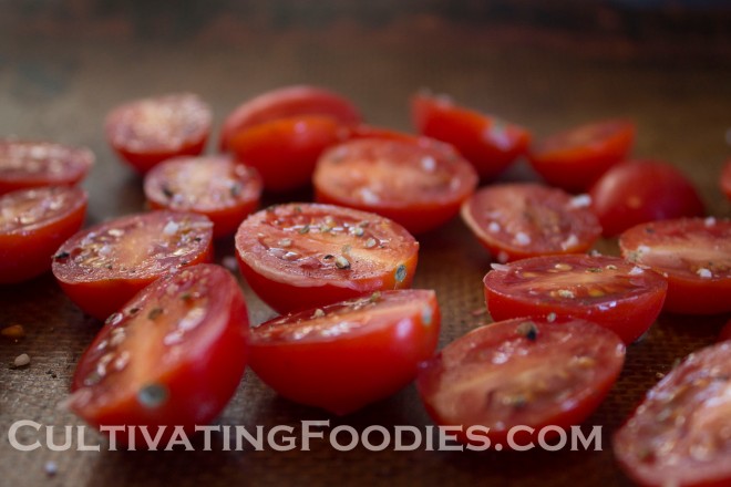 Ripe juicy tomatoes.  